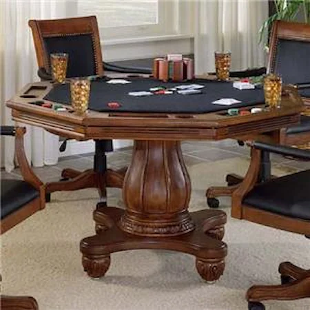Single Pedestal Game Table